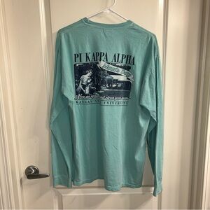 PIKE moms day long sleeve - teal blue - pi kappa alpha fraternity